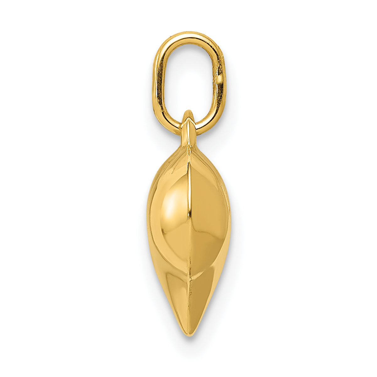 10K Polished 3-D Heart Pendant Secondary image