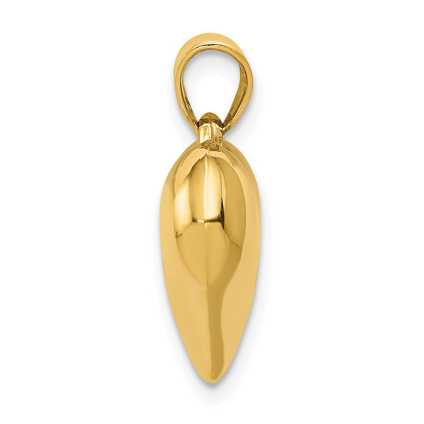 Puffed Heart Pendant in 10K Yellow Gold Secondary image