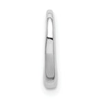 10K White Gold White Gold Polished 12mm Medium Floating Heart Chain Slide - view 2