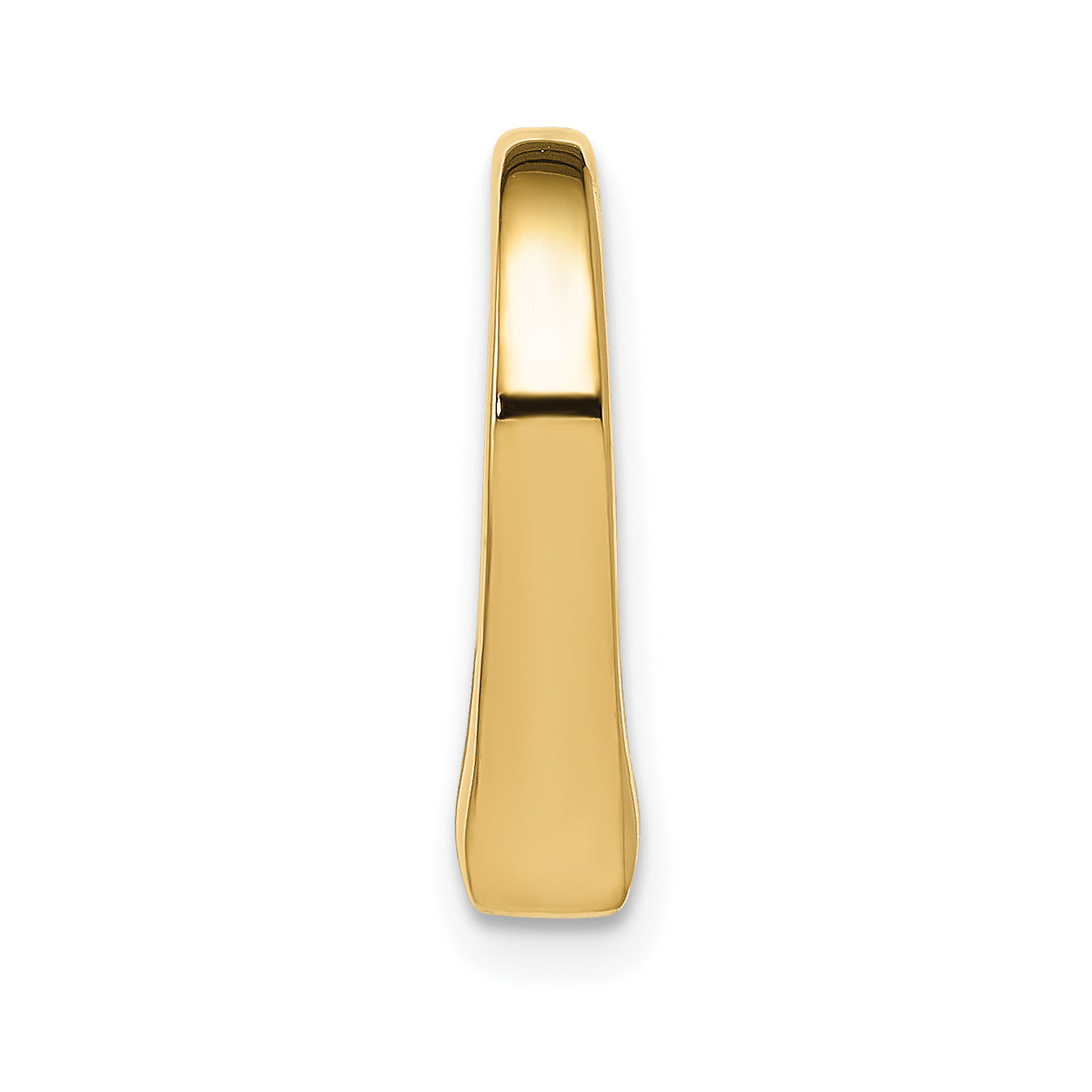 10K Polished Heart Chain Slide Secondary image