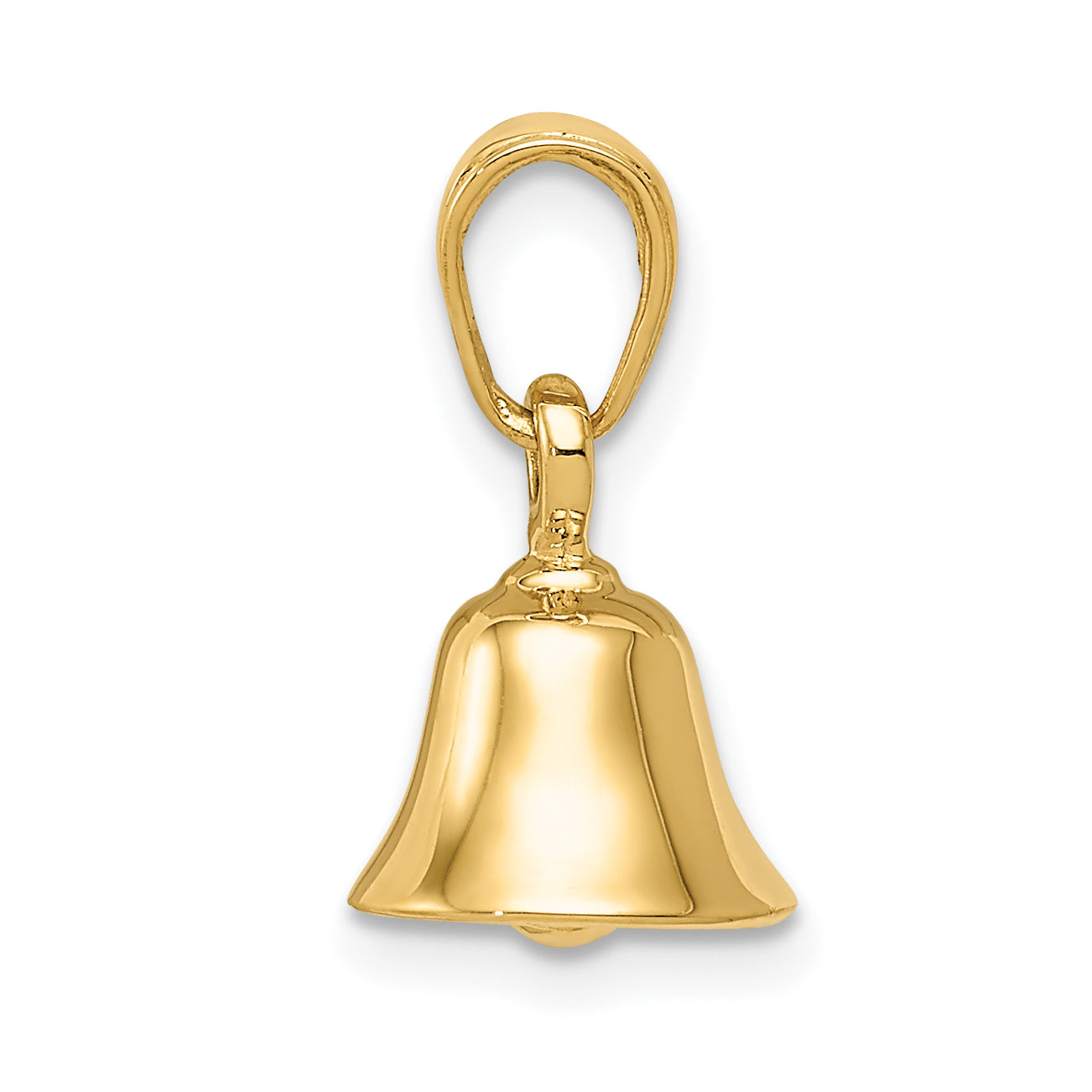 10K 3-D Moveable Bell Pendant Secondary image