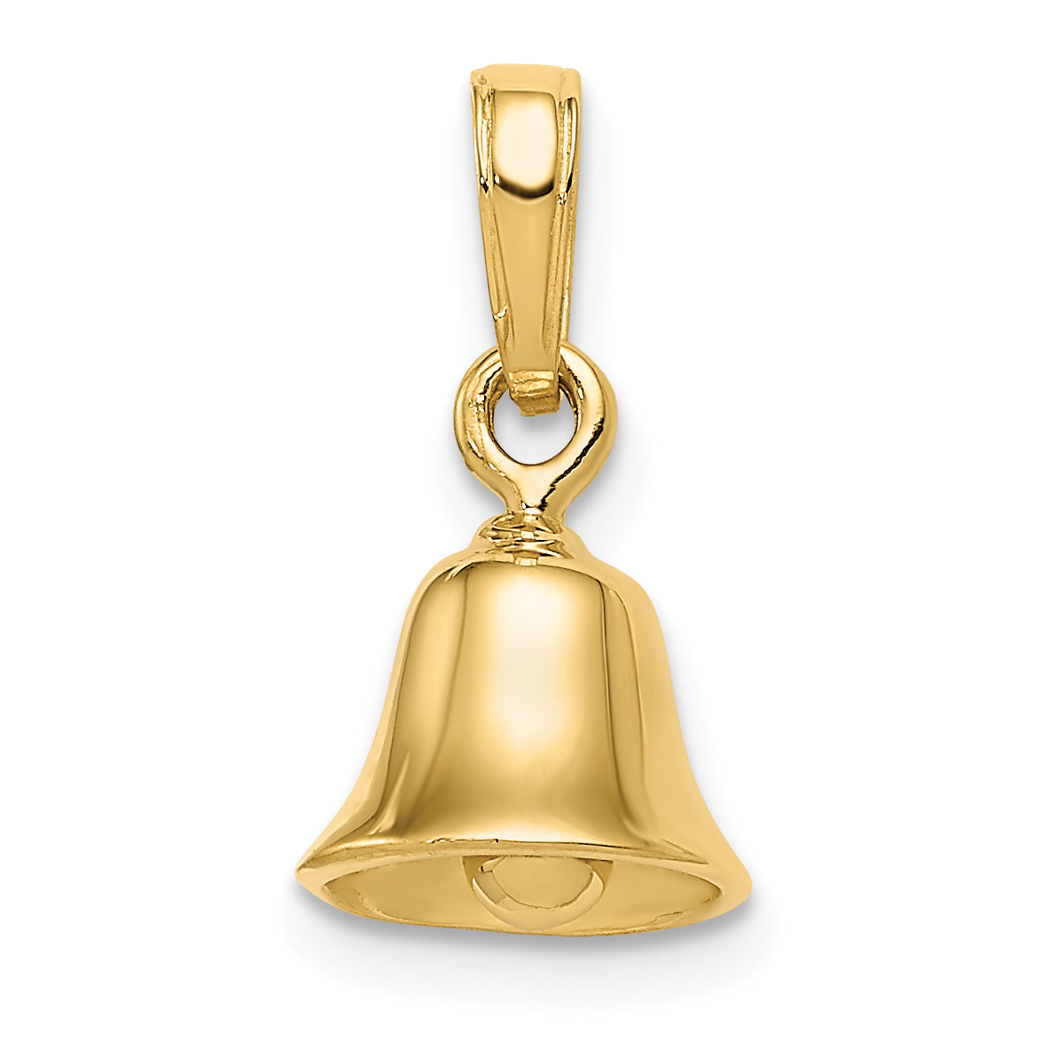 10K 3-D Moveable Bell Pendant Main image