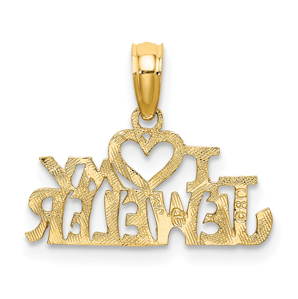 10k I HEART MY JEWELER Charm