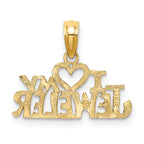 10k I HEART MY JEWELER Charm