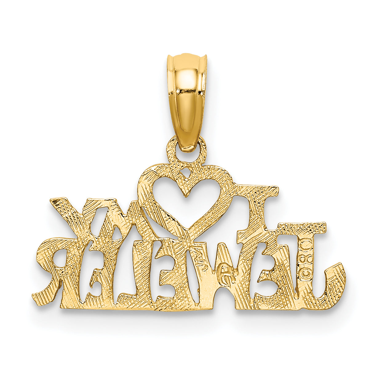 10k I HEART MY JEWELER Charm