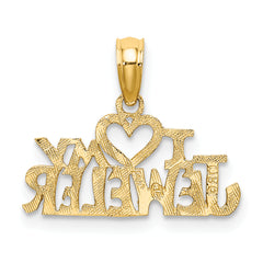 10k I HEART MY JEWELER Charm