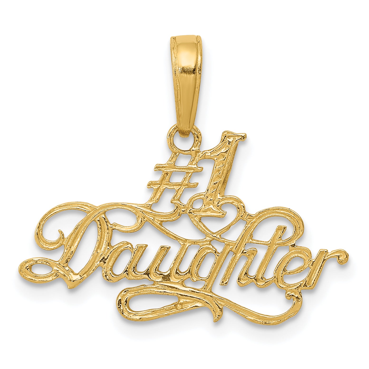 10k #1 Daughter Pendant Main image