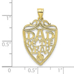 10K DAD OF THE YEAR Plaque Pendant