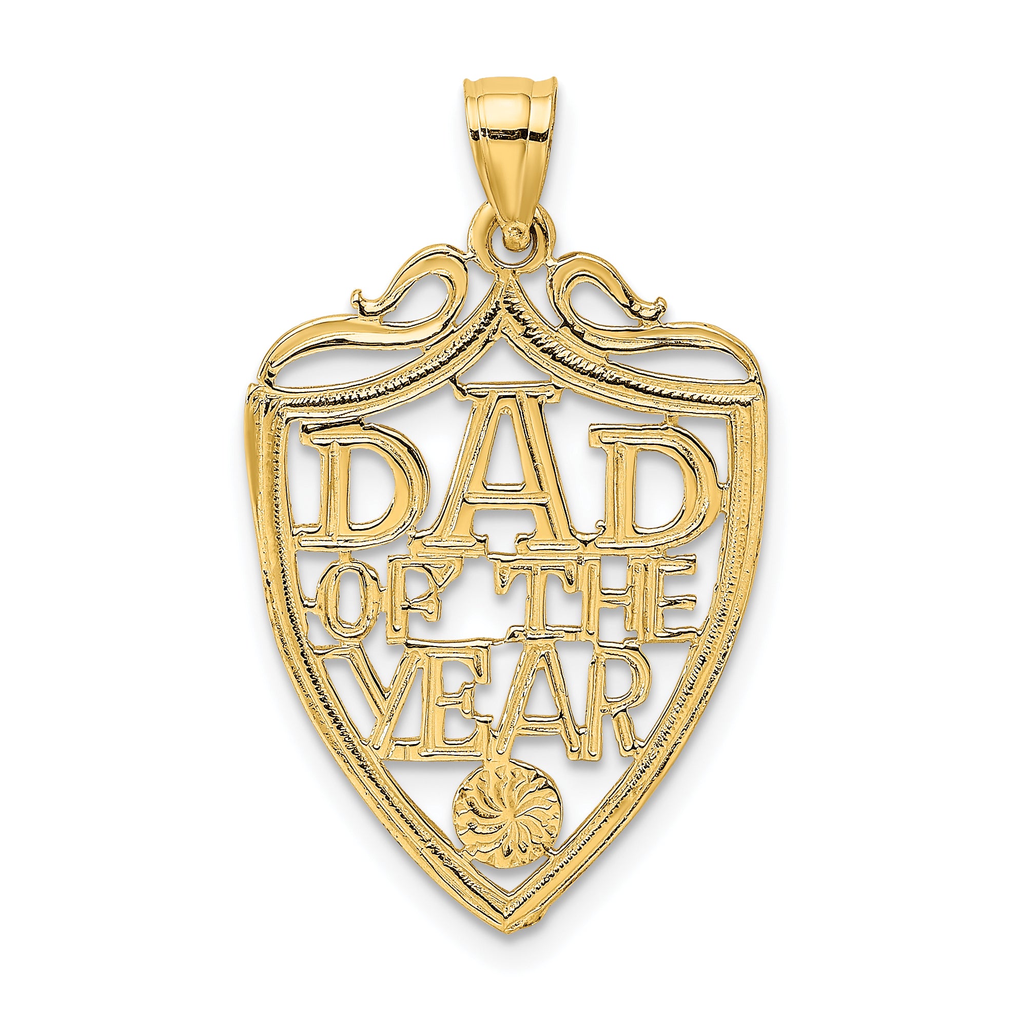 10K DAD OF THE YEAR Plaque Pendant Main image