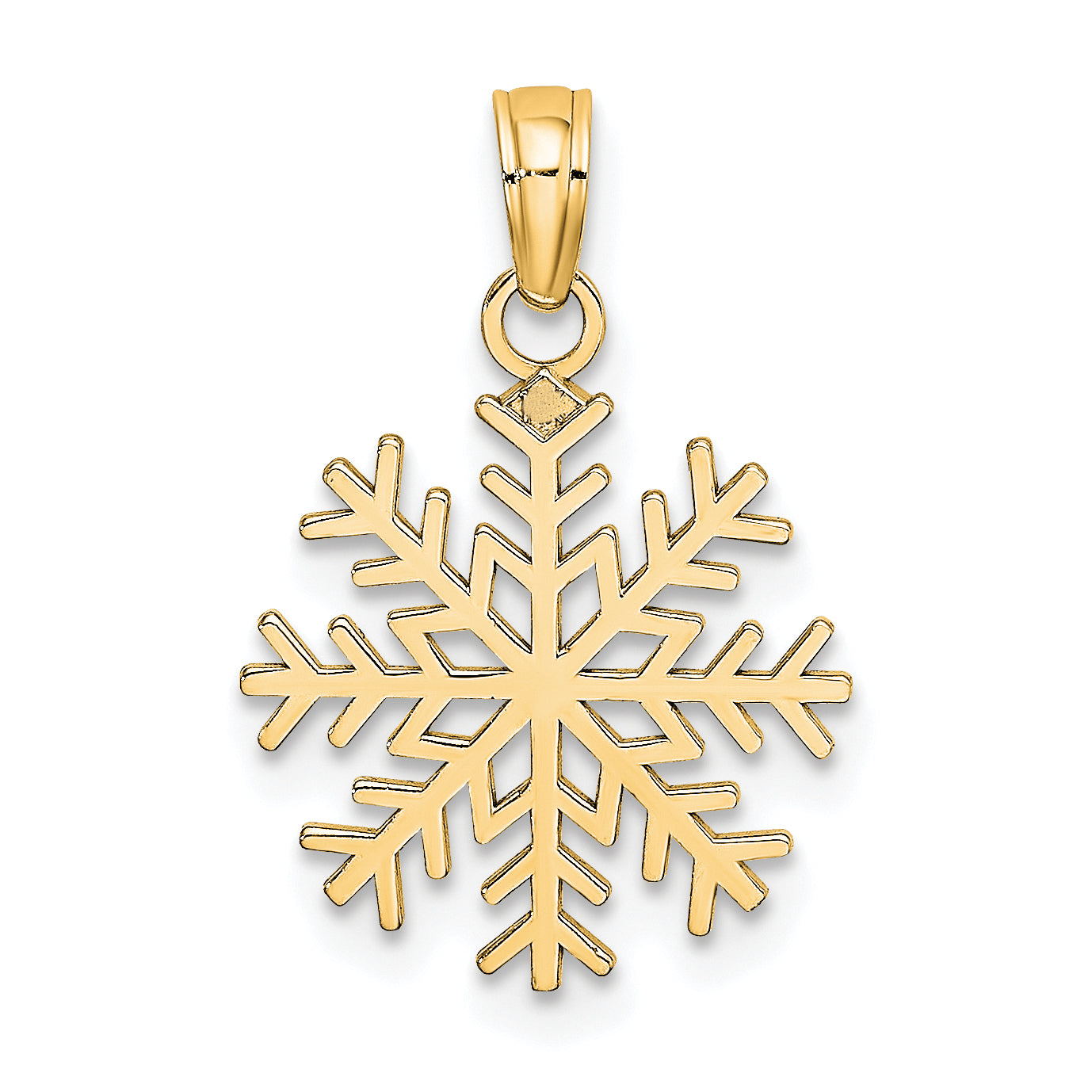 10k Snowflake Pendant