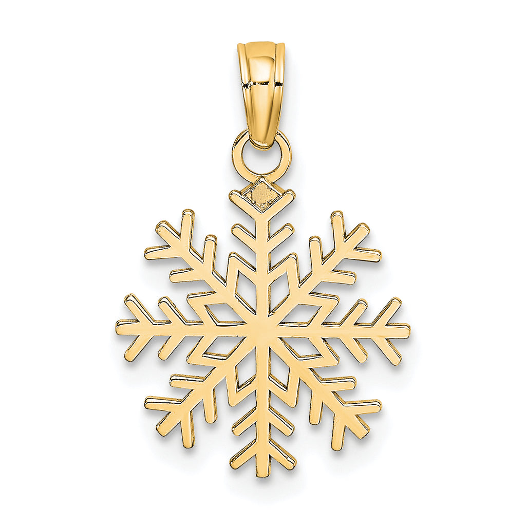 10k Snowflake Pendant