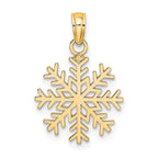 10k Snowflake Pendant