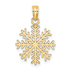 10k Snowflake Pendant