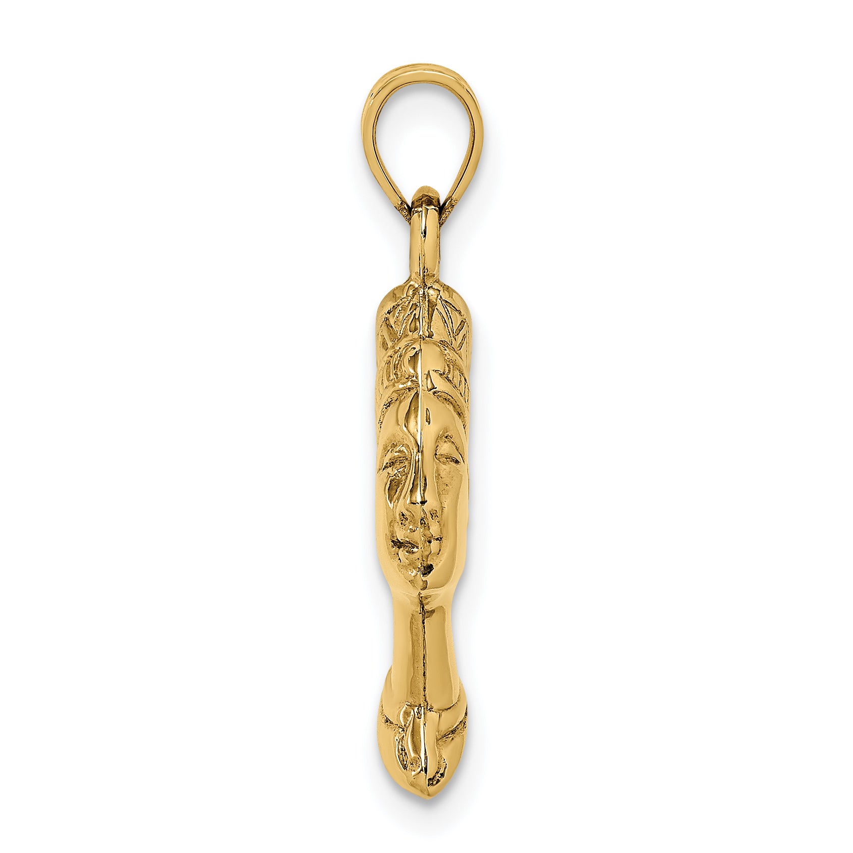10k 3-D Nefertiti Pendant Secondary image