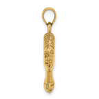 10k 3-D Nefertiti Pendant