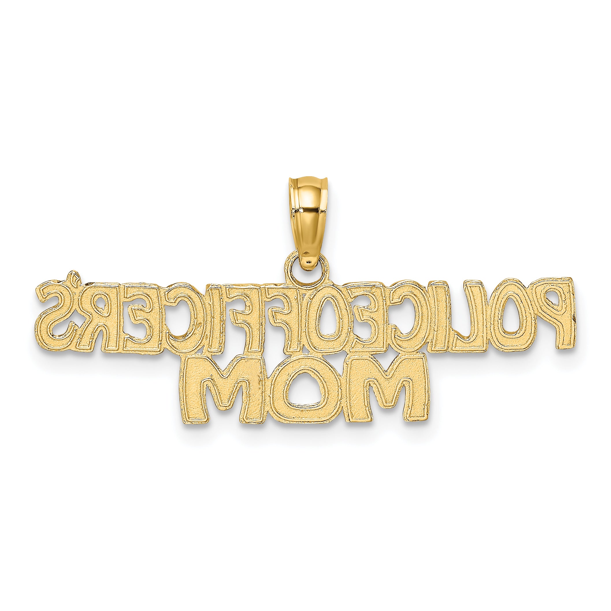 10k POLICE OFFICER'S MOM Charm