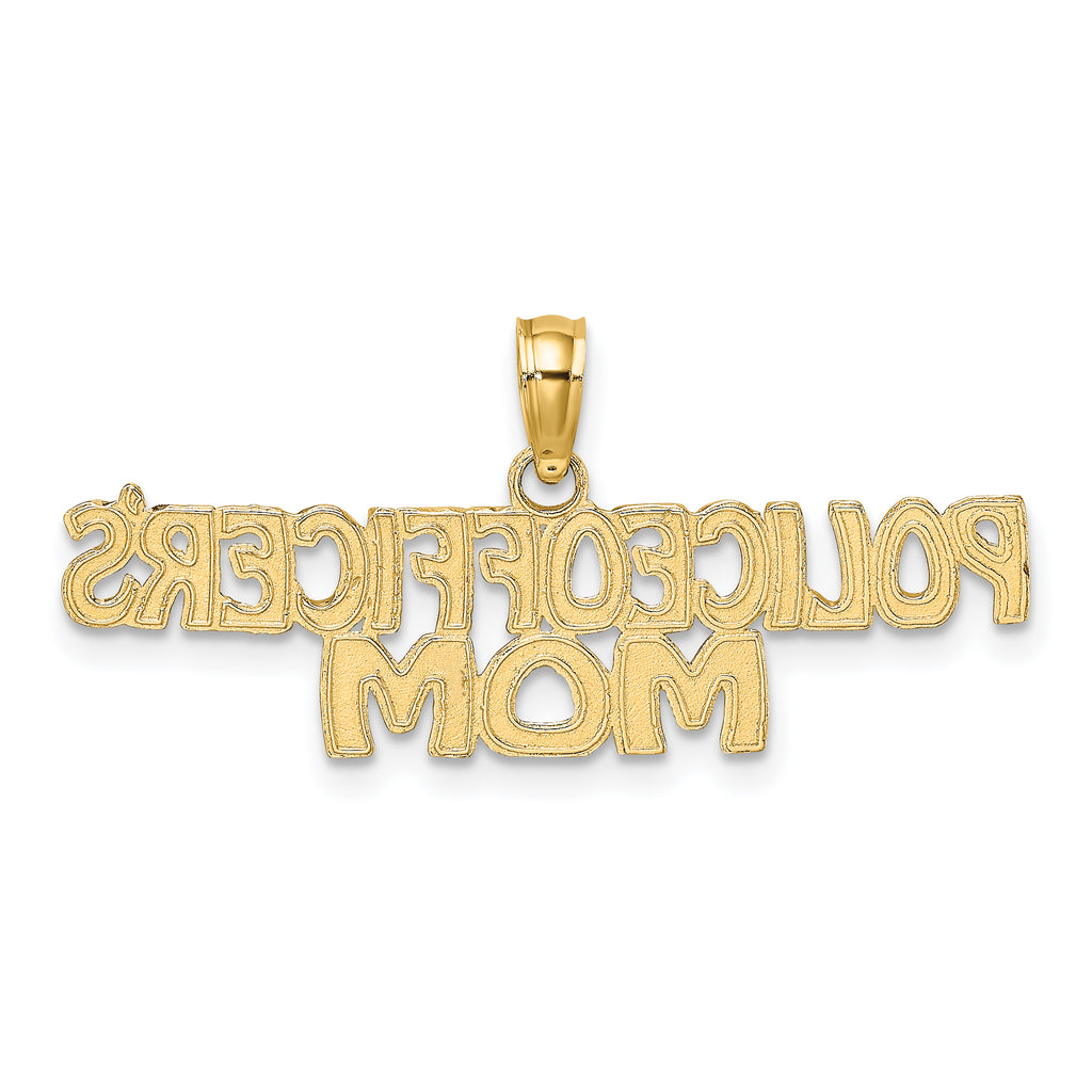 10k POLICE OFFICER'S MOM Charm