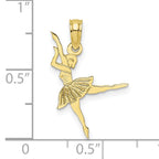 10K Ballerina Pendant