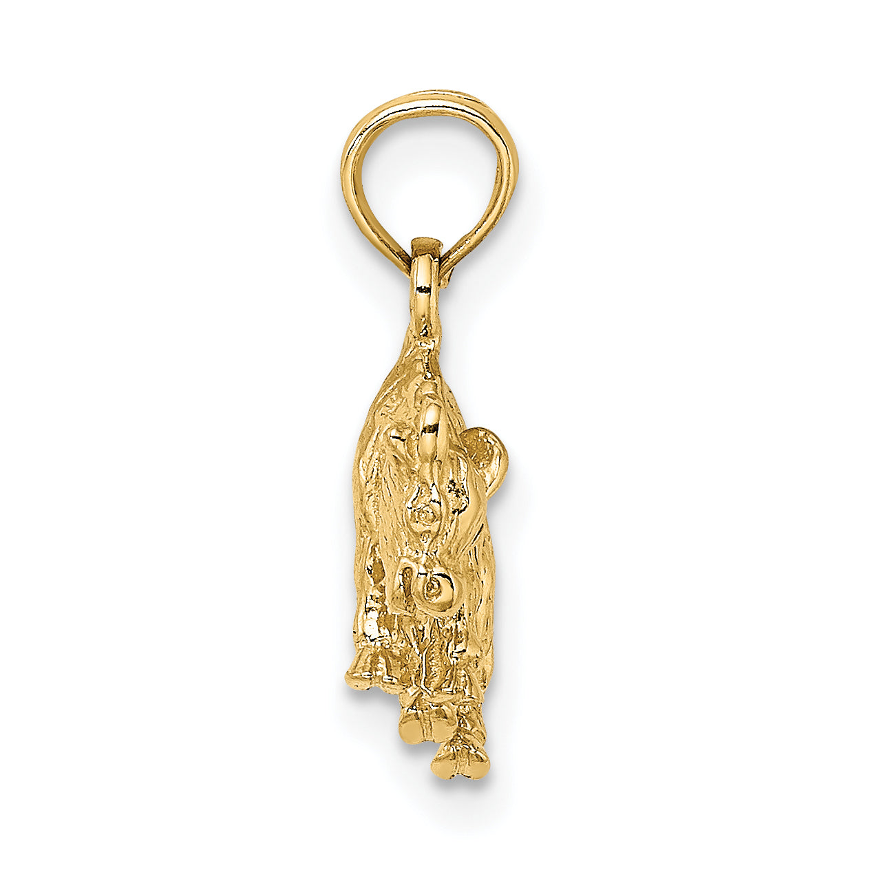 10K 3-D Taurus Zodiac Pendant Secondary image