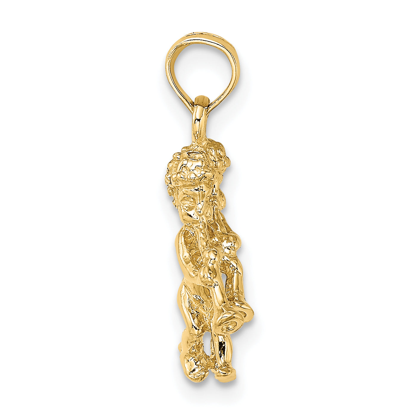 10K 3-D Gemini Zodiac Pendant Secondary image