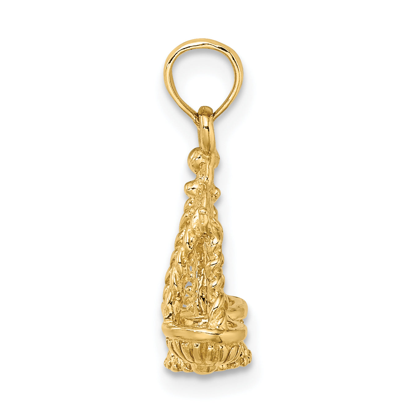 10K 3-D Libra Zodiac Pendant Secondary image