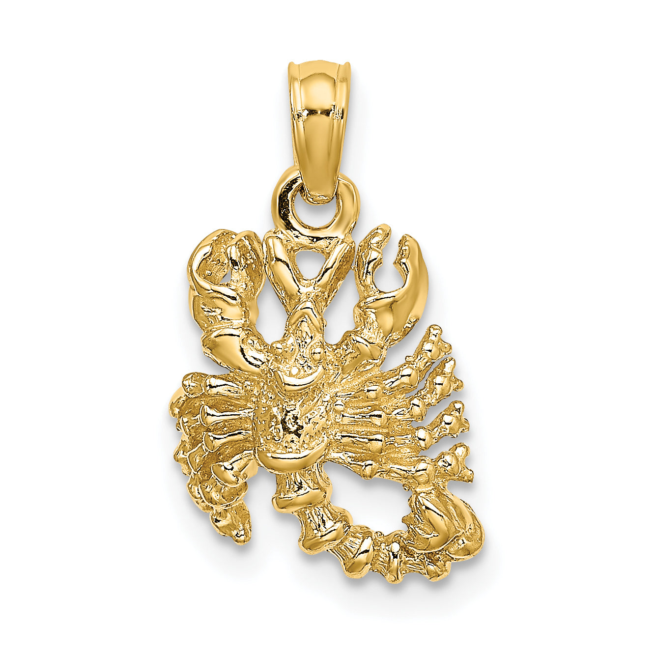 10K 3-D Scorpio Zodiac Pendant Main image