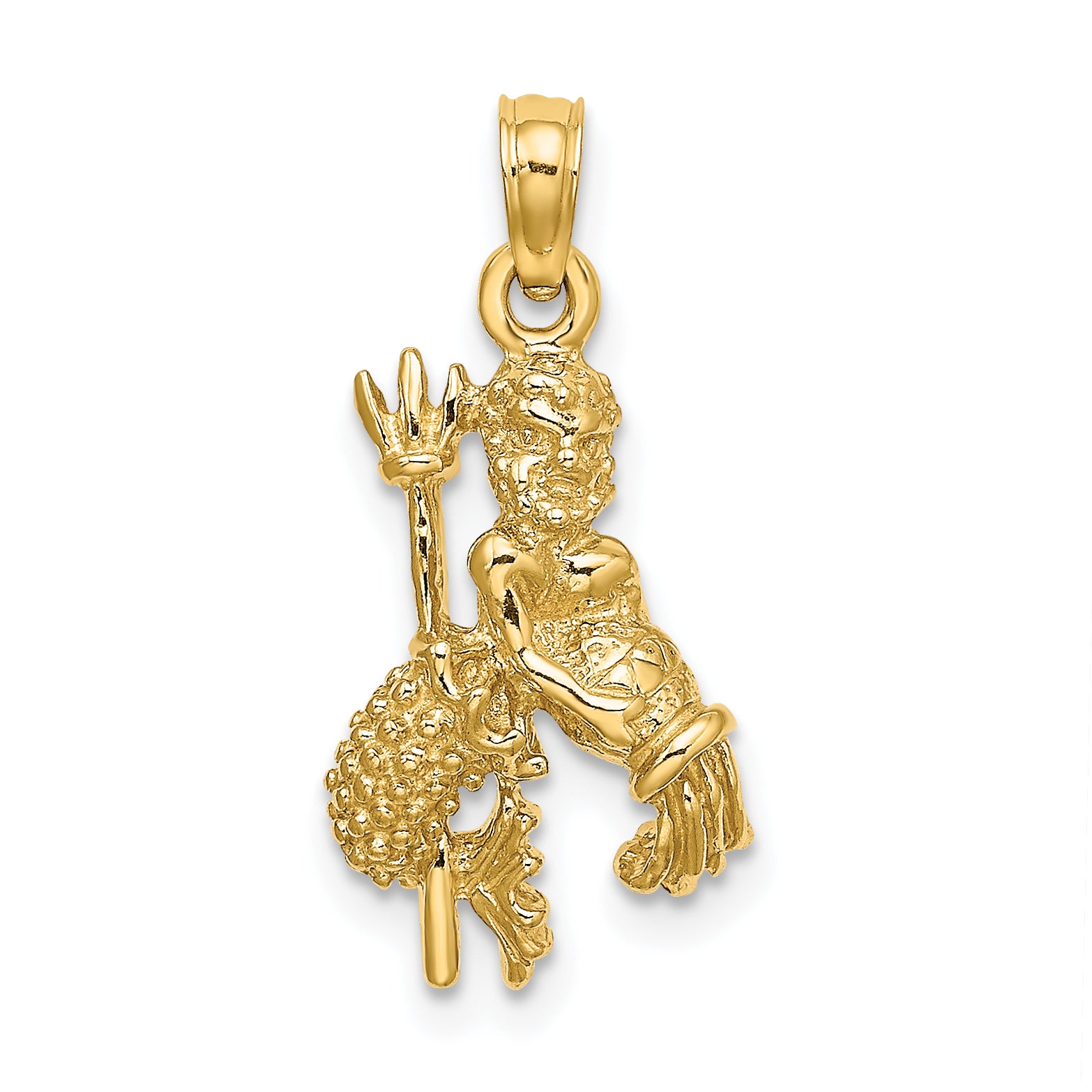 10K 3-D Aquarius Zodiac Pendant Main image