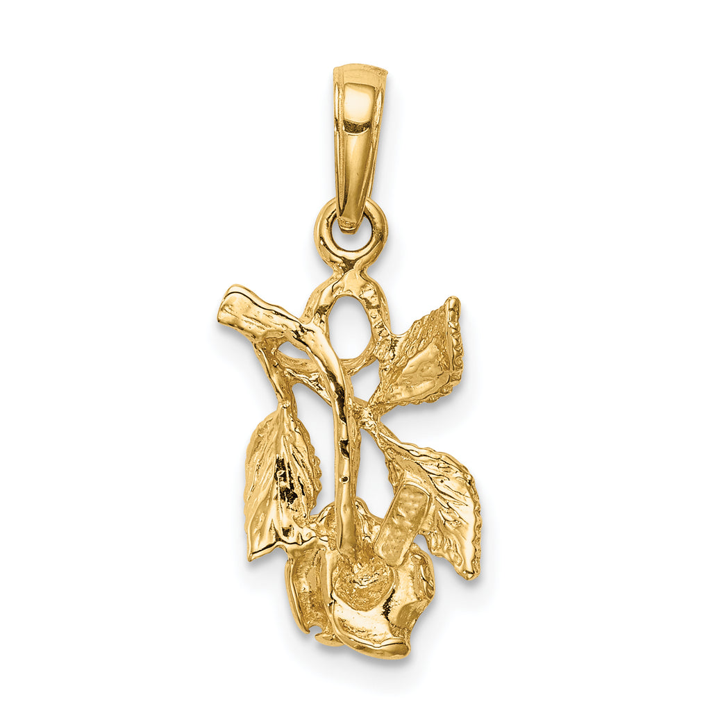 10k Rose Pendant