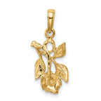 10k Rose Pendant