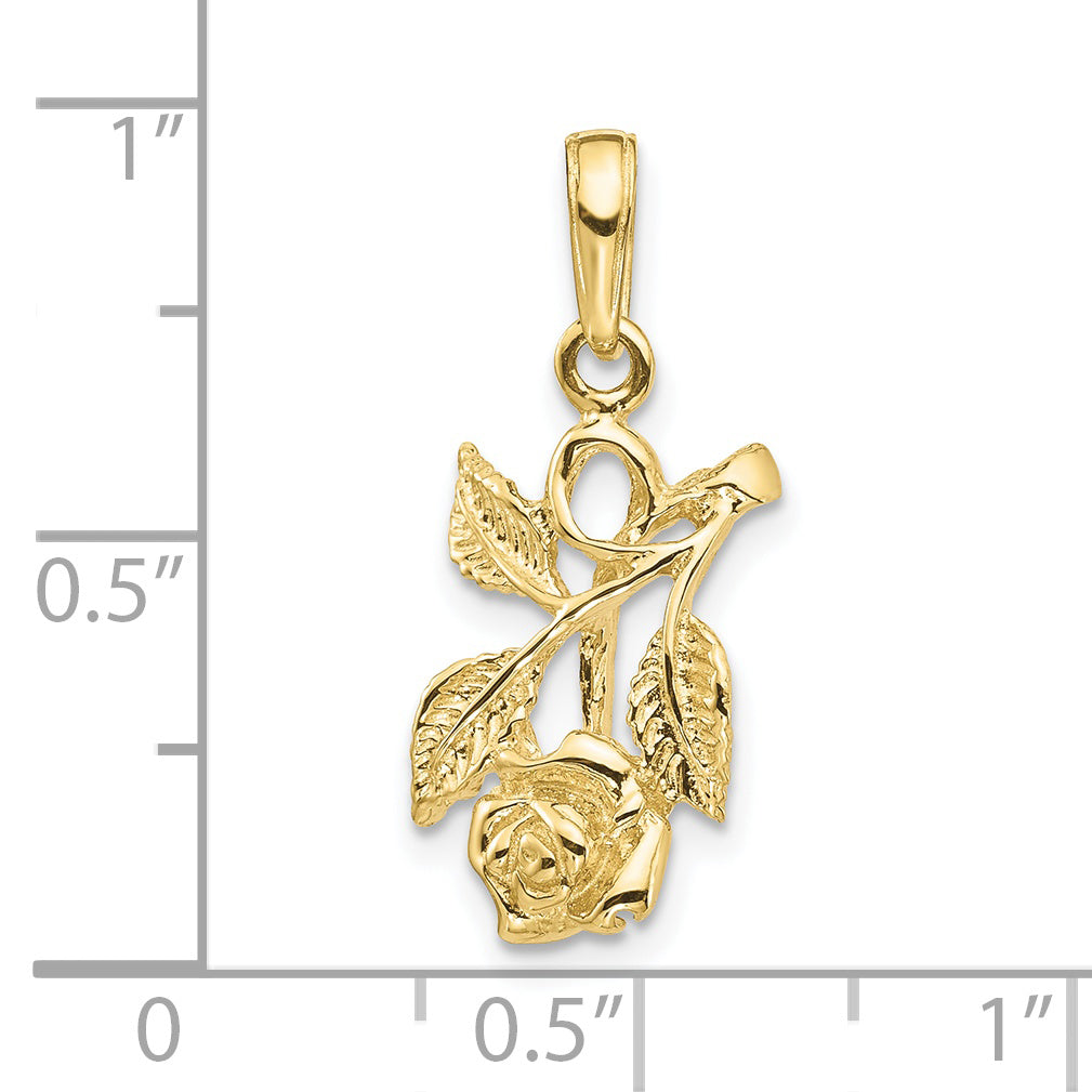 10k Rose Pendant