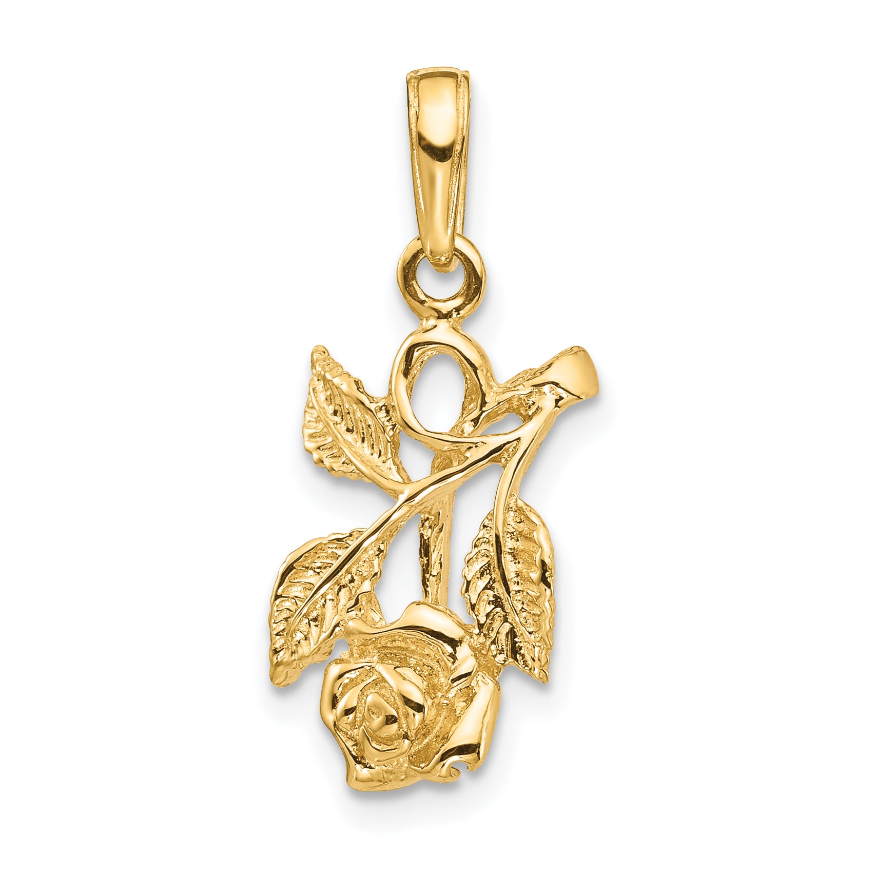 10k Rose Pendant