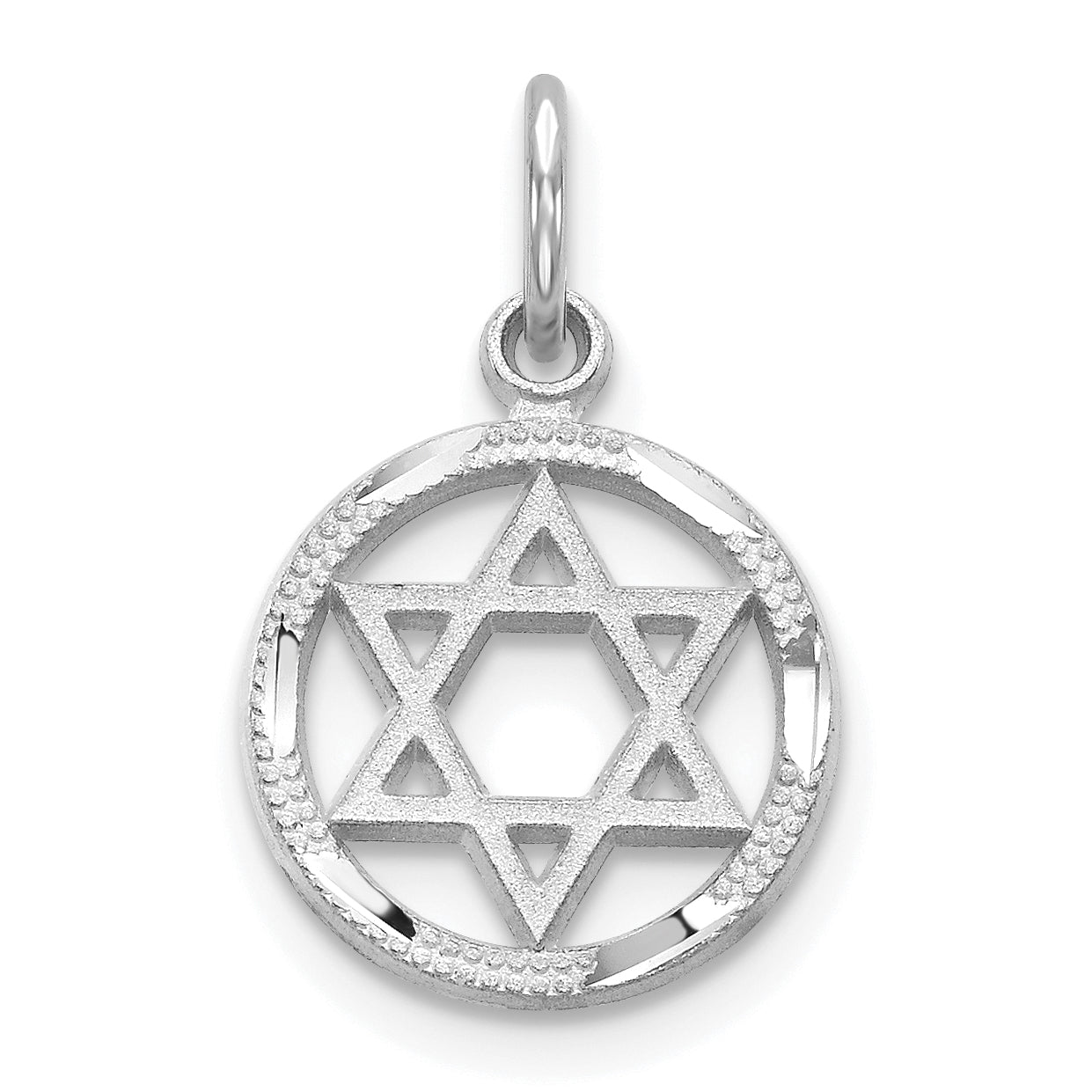 10K White Gold Star Of David Charm Main image
