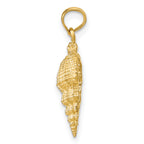 10k Conch Shell Pendant