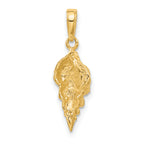 10k Conch Shell Pendant