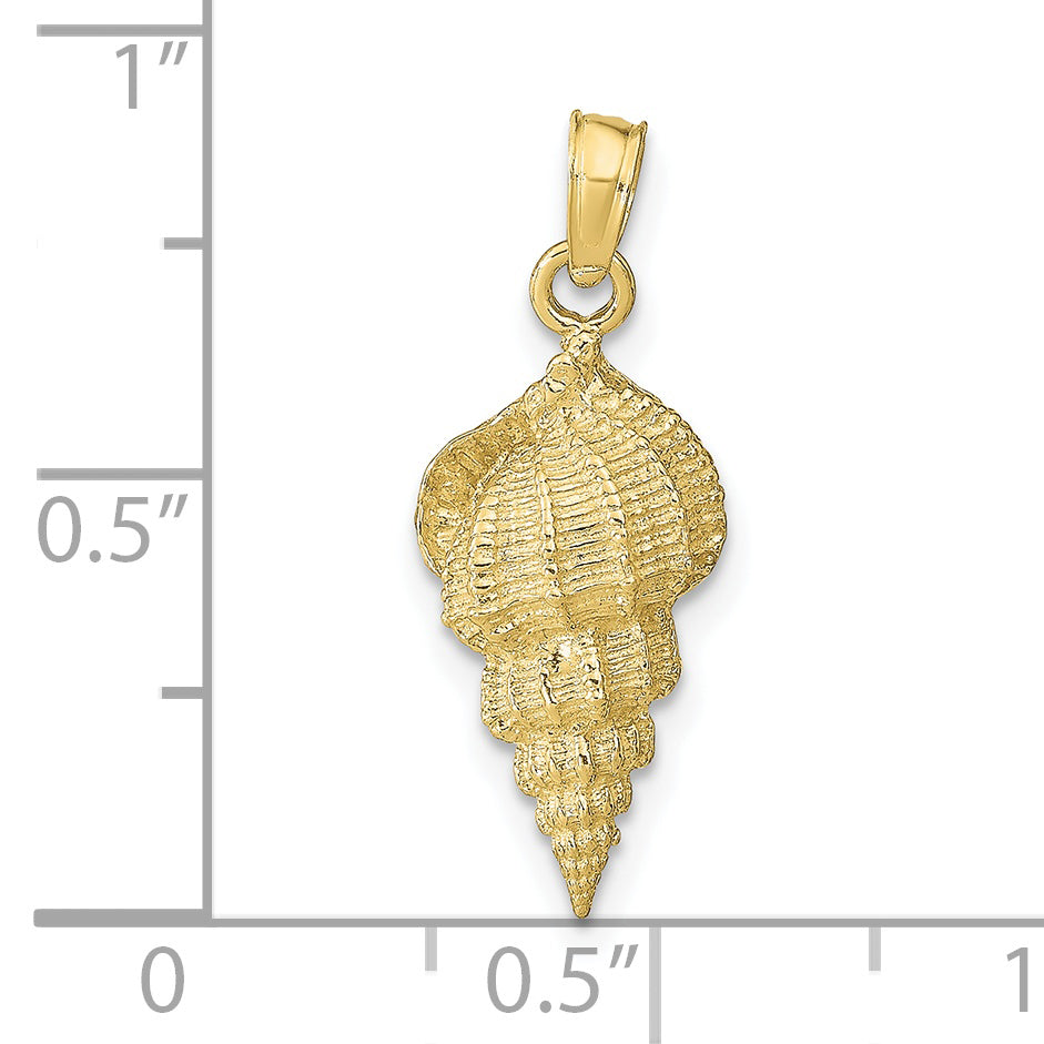 10k Conch Shell Pendant