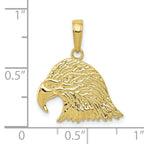 10K Eagle Head Pendant