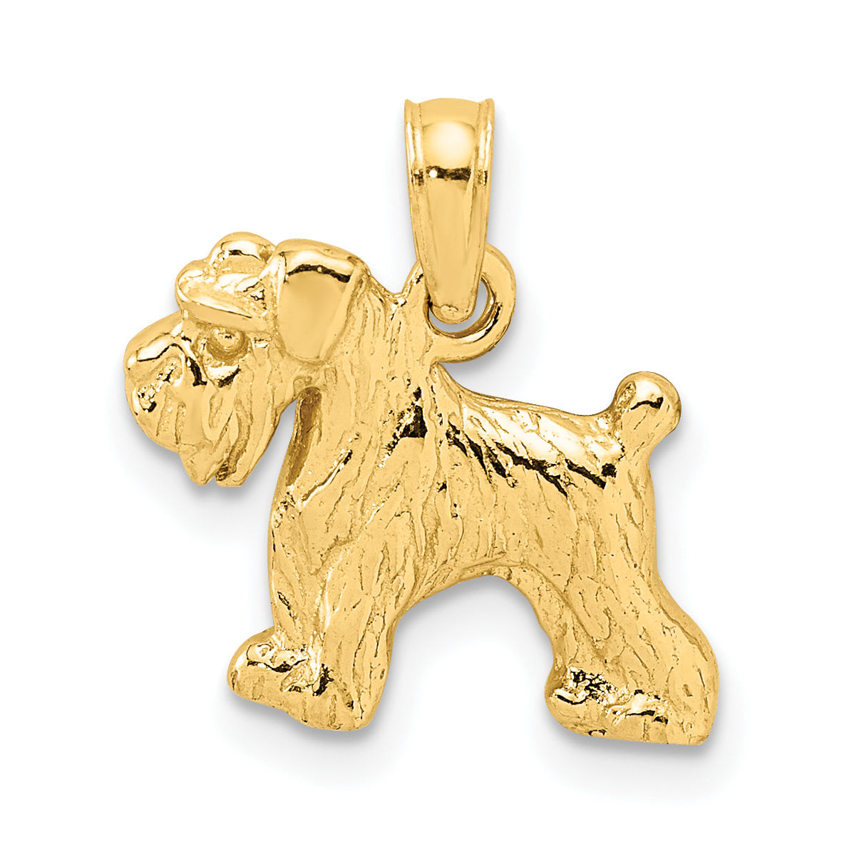10k Schnauzer Dog Pendant Main image