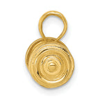 10K 3-D Single Barbell Pendant
