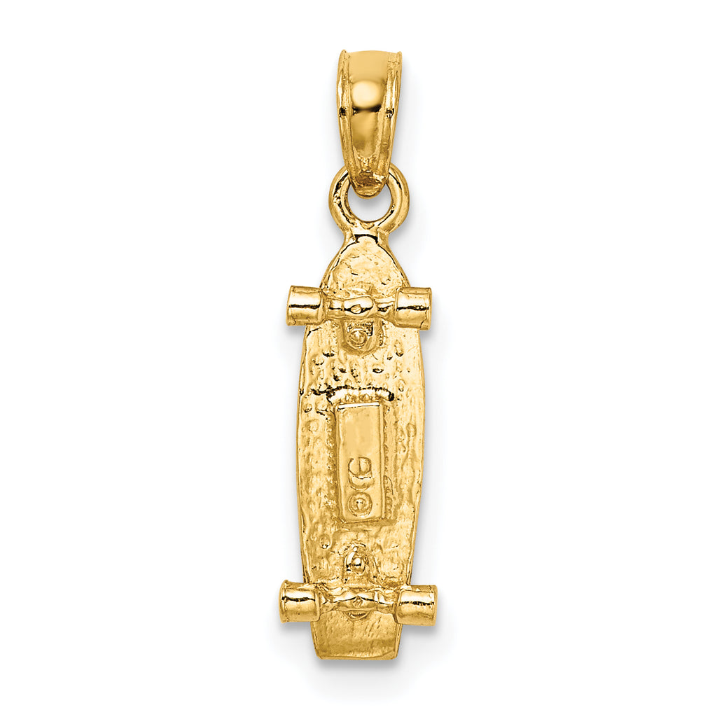 10K None 3-D Skate Board Charm - view 4