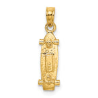 10K None 3-D Skate Board Charm - view 4
