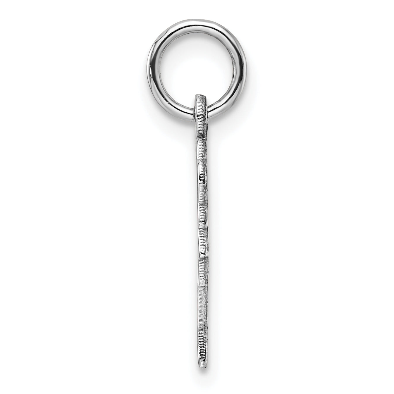 10k White Gold Solid Bust of Nefertiti Charm Secondary image
