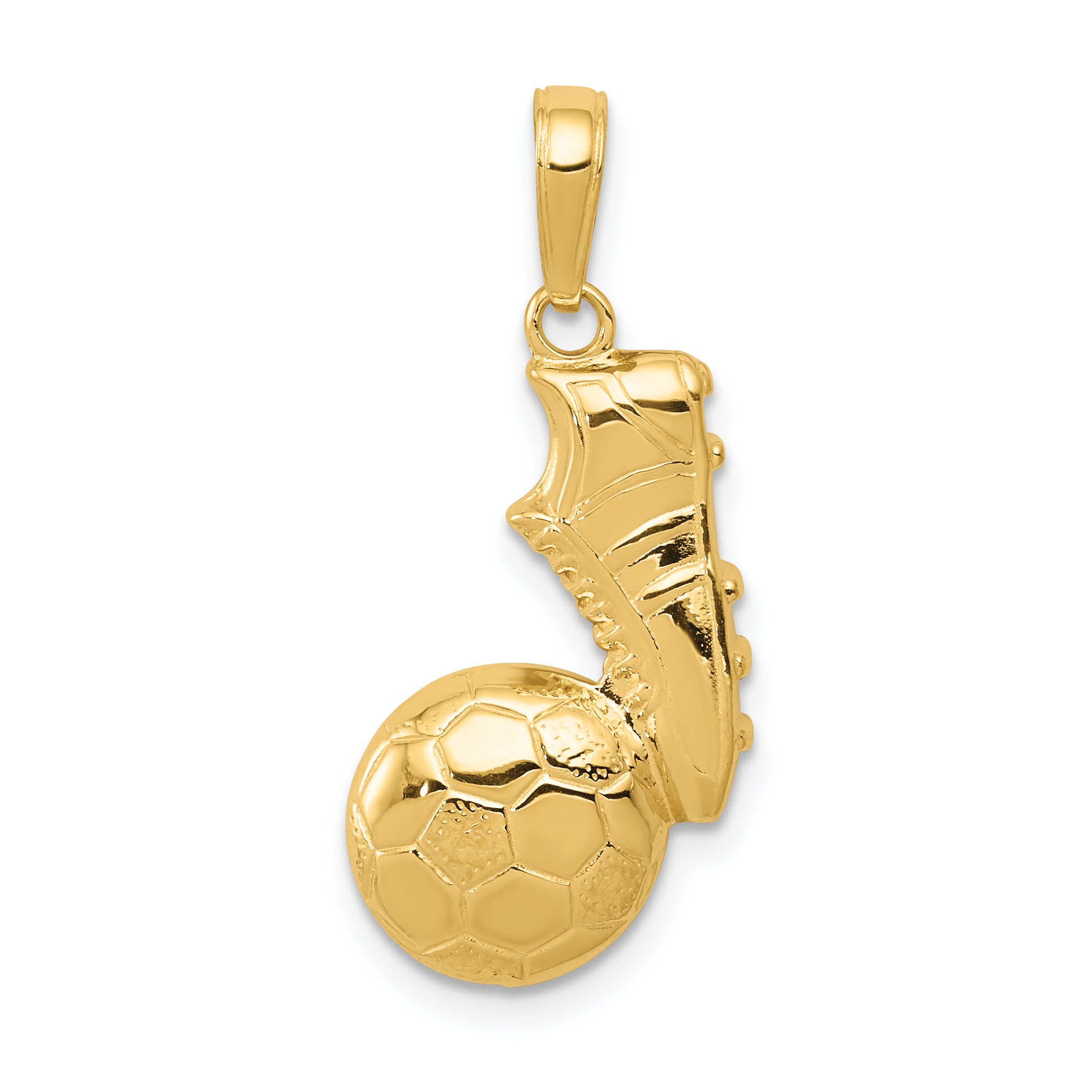 10K Soccer Ball and Shoe Pendant Main image
