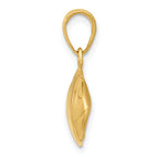 10K Football Profile Pendant