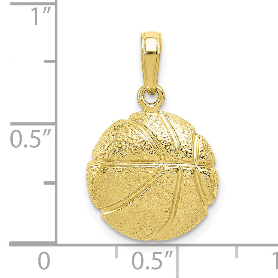 10K Basketball Pendant