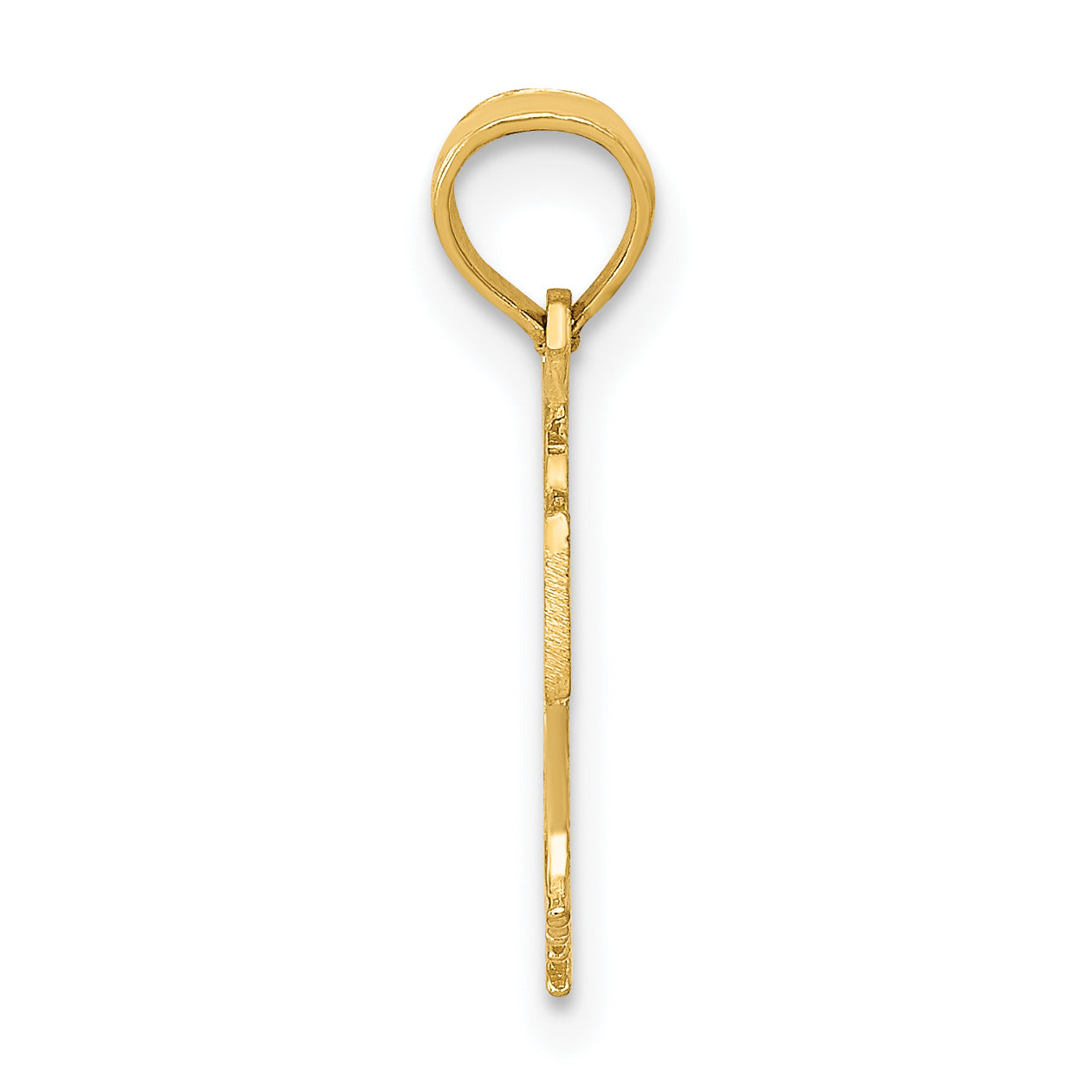 10K Basketball in Net Pendant Secondary image