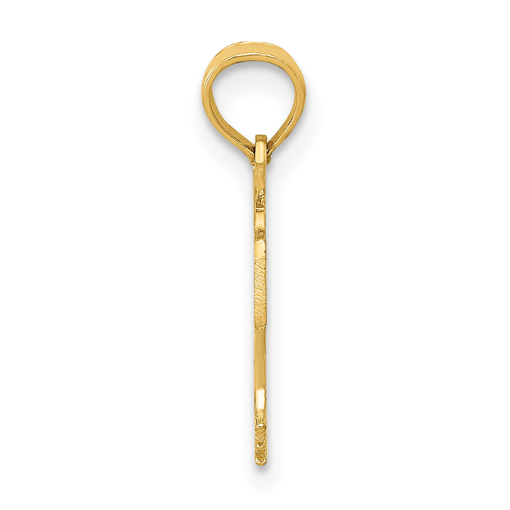10K Basketball in Net Pendant