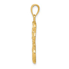 10K Swoosh Basketball and Net Pendant