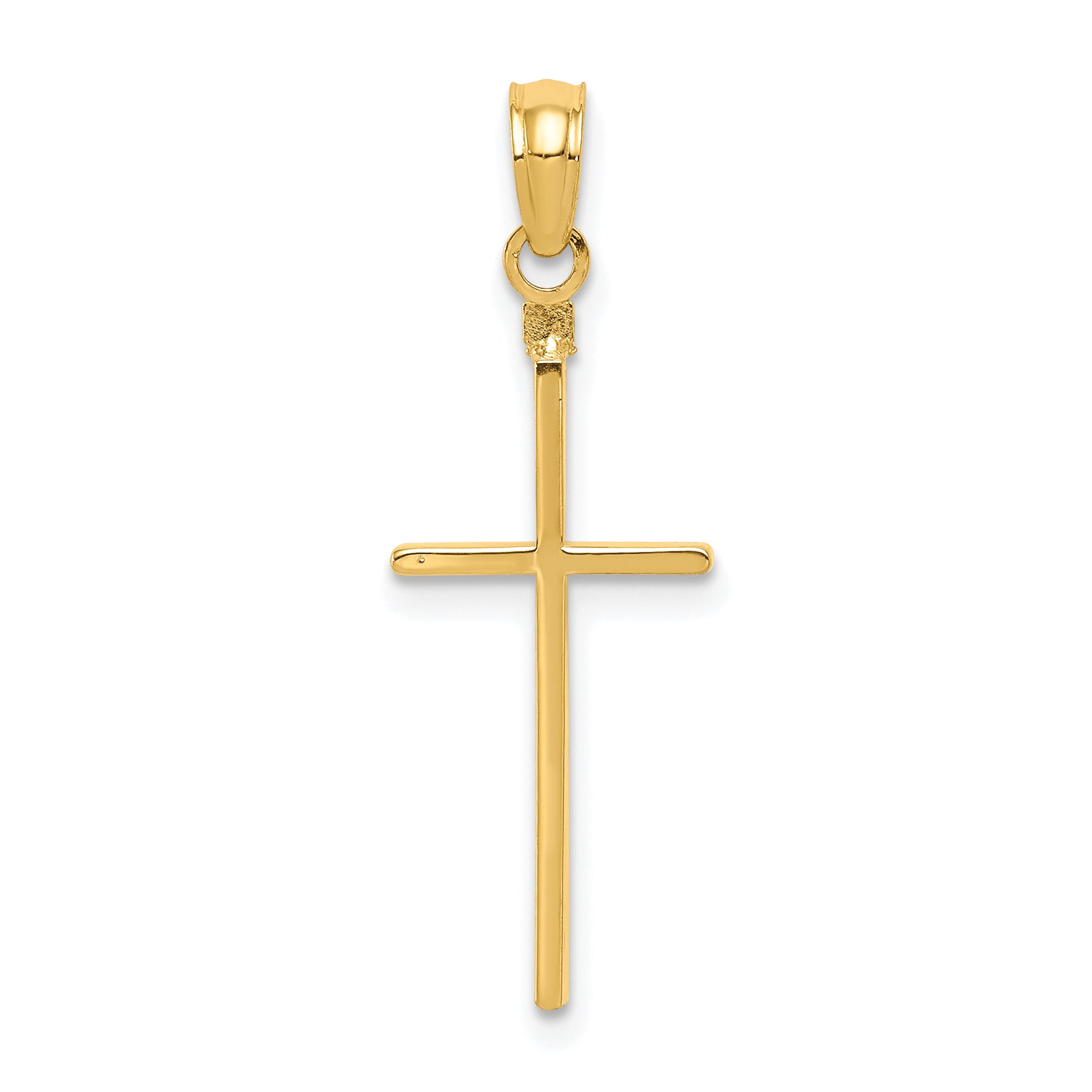10K Polished Cross Pendant Main image