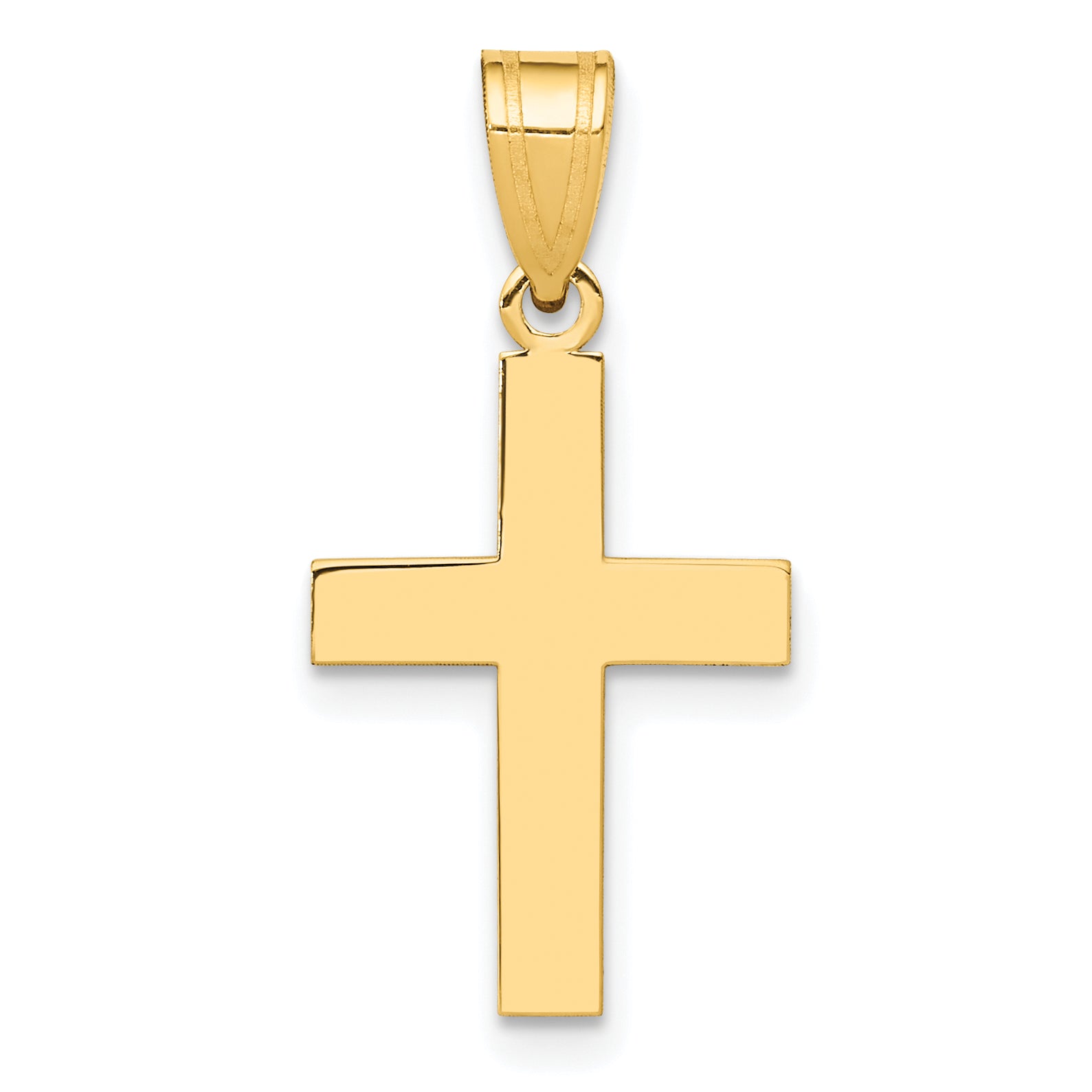 10k Polished Cross Charm Main image