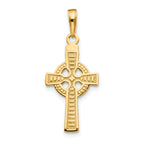 10k Reversible GOD IS LOVE Celtic Cross Pendant